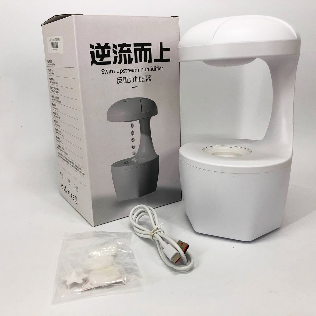 Антигравитационный капельный увлажнитель воздуха с обратным потоком UKC Anti Gravity Humidifier 800 мл 5 Вт