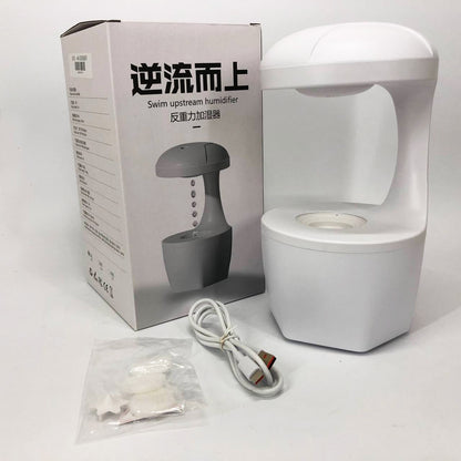 Антигравитационный капельный увлажнитель воздуха с обратным потоком UKC Anti Gravity Humidifier 800 мл 5 Вт