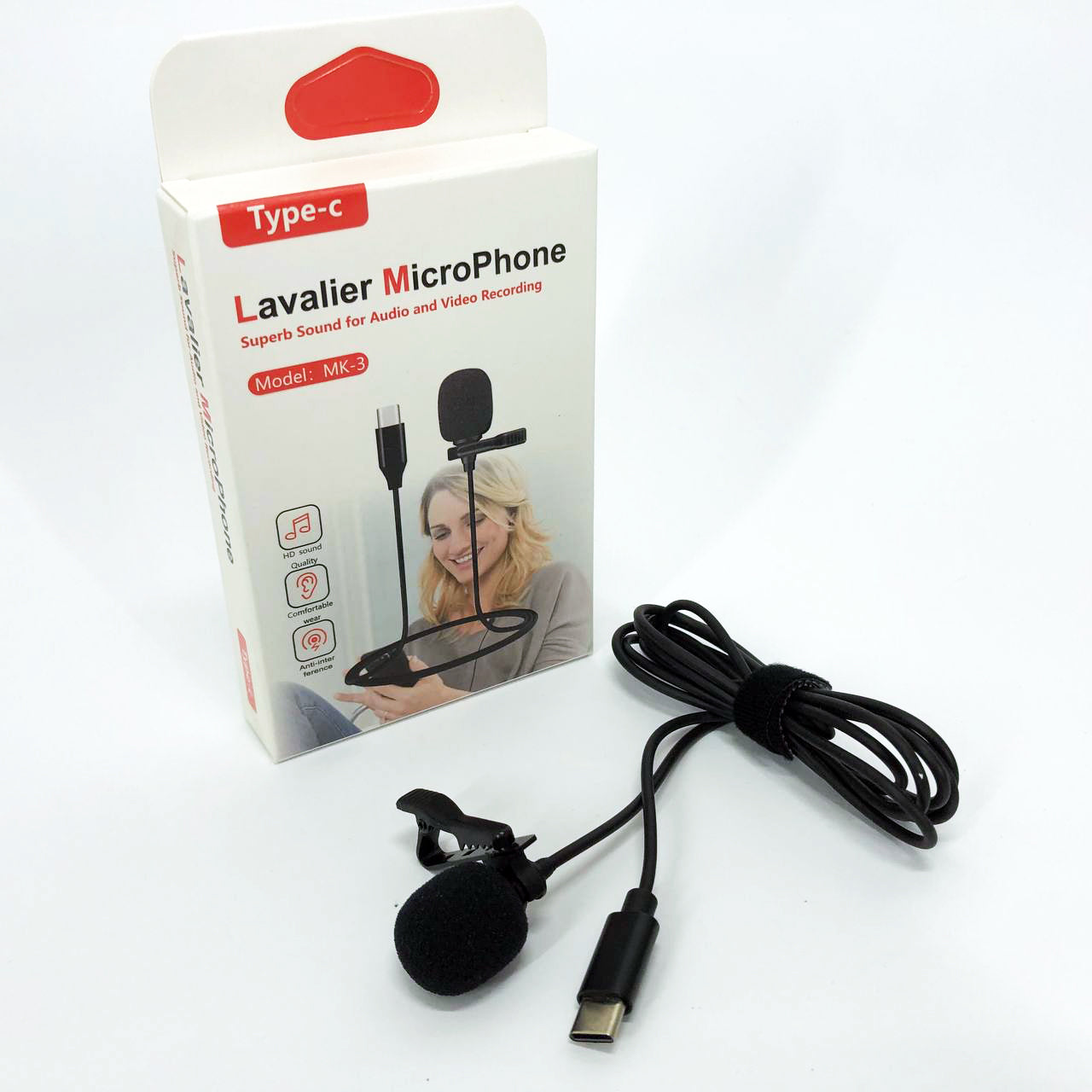 Петличный мини-микрофон DM TYPE-C MK-3