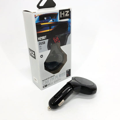 Трансмиттер Автомобильный FM модулятор FM H29 BT, Модулятор для мобильных устройств в авто. Цвет: черный