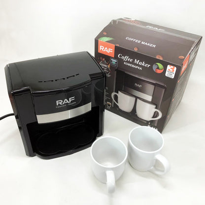 Кофеварка 2 чашки полуавтоматическая RAF R.115 650 Вт,  Капельная кофеварка электрическая для кухни