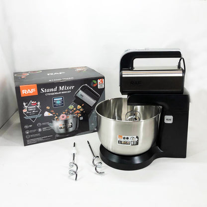 Стационарный миксер ручной RAF R.6652 с металлической чашей 3.5 л 1000 Вт