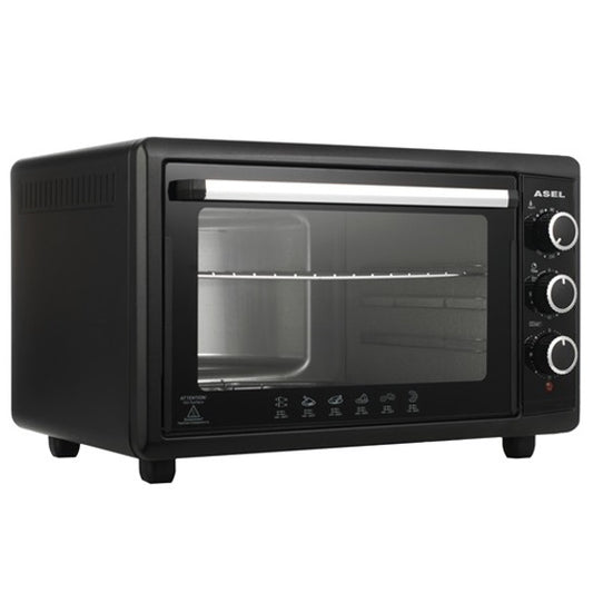 Электродуховка Asel АF50-33 50 л 1500 Вт Духовка электрическая Асель Турецкая, Подсветка, Конвекция