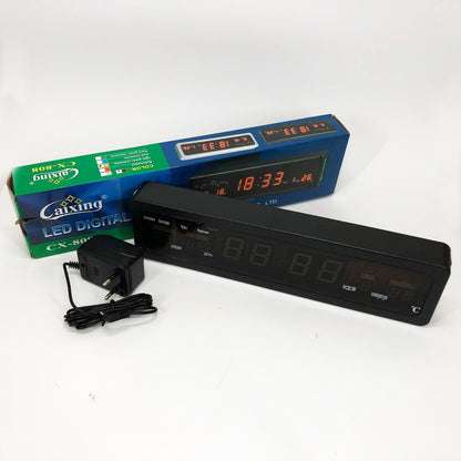 Электронные часы Caixing СХ-808, Цифровые настольные часы квадратные, LED Лед часы настольные