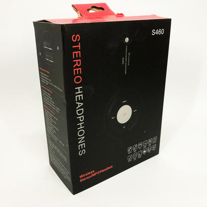 Беспроводные наушники S460 Bluetooth black с MP3 плеером черный 18-20000 Гц, Беспроводные блюз наушники