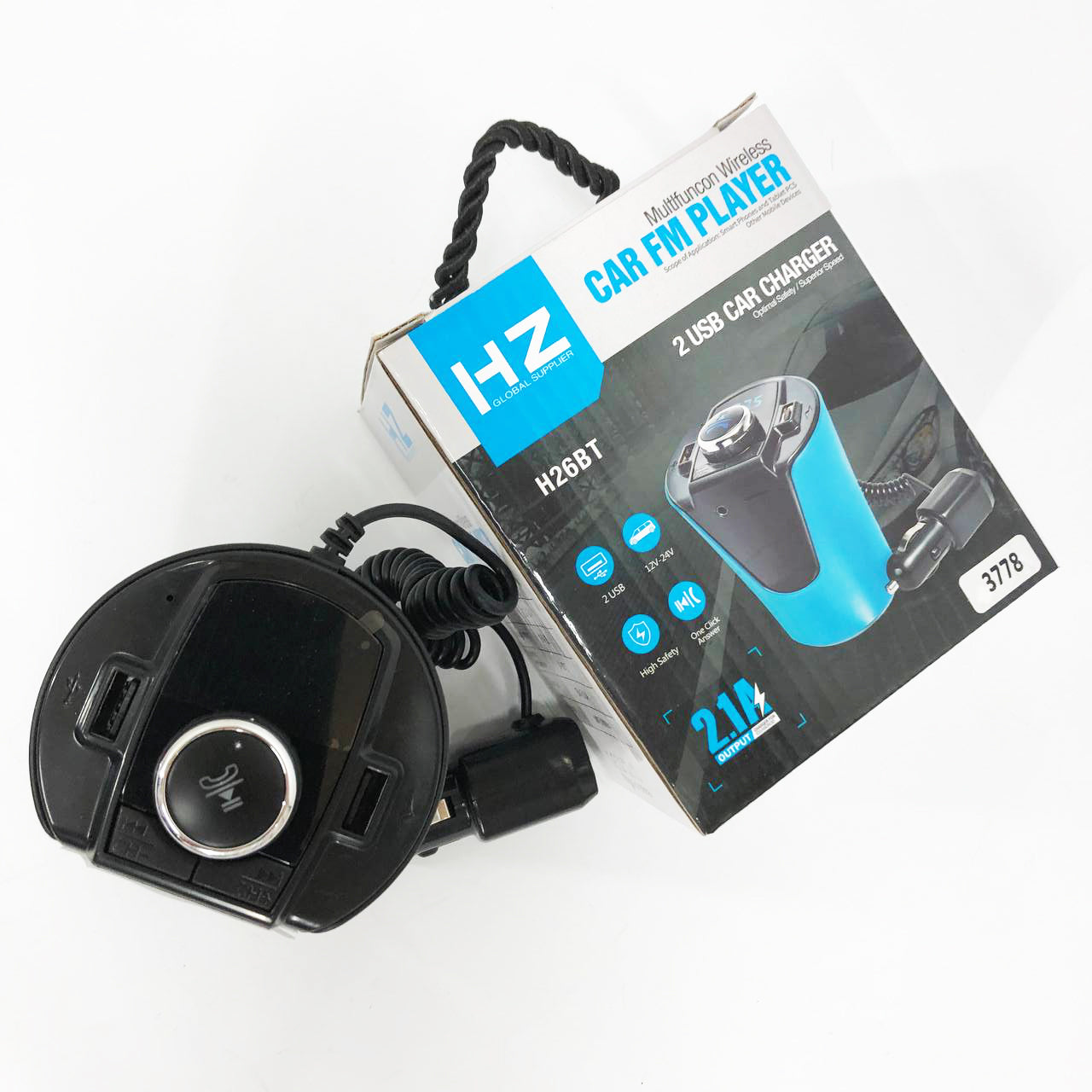 Автомобильный FM-трансмиттер модулятор HZ FM MOD H26+BT BX6 питание от прикуривателя c Bluetooth