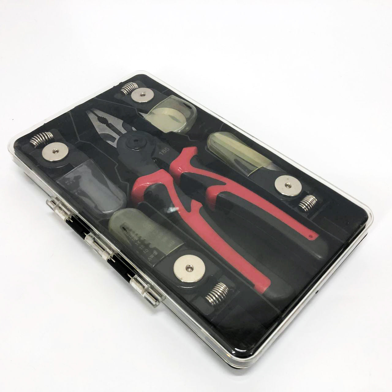 Багатофункціональний набір швидкозмінних інструментів 5 в 1 (плоскогубці, зачищення ізоляції, щипці обтискні)