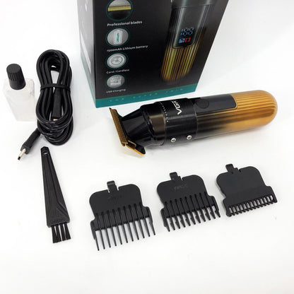 Машинка для стрижки волос VGR V-929 аккумуляторная, Машинка окантовочная профессиональная для бороды