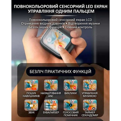 Наушники беспроводные LX-10 TWS Earbuds с LED дисплеем Блютуз беспроводные наушники затычки. Цвет: черный