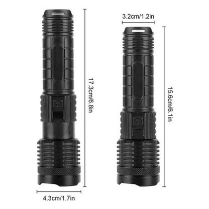 Фонарик PLD-H007 White Laser LED PM10-TG с встроенным аккумулятором PowerBank, Фонарик тактический ручной