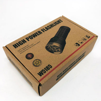 Фонарик компактный PLD W5185-8XHP360, Высококачественный фонарик, Долговечный светодиодный фонарь