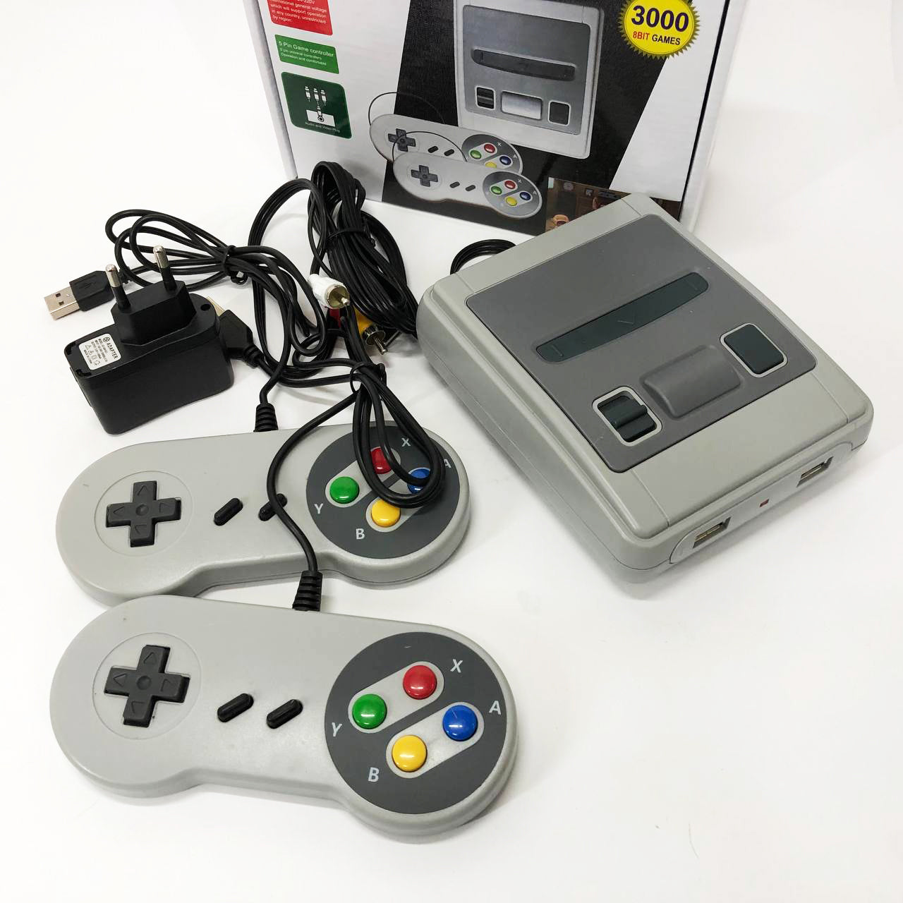 Консоль игровая с джойстиками Retro LH-2221 3000 игр, Приставка с джойстиком для второго игрока