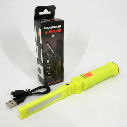 Фонарь поворотный Worklight G51-LED-COB с магнитом и крюком, Кемпинговый складной фонарь