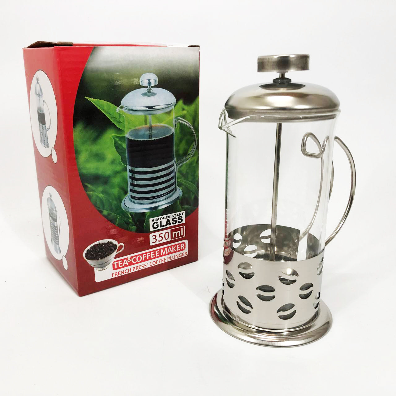 Заварник френч-пресс Unique UN-1151 0.35 л, Колба Френч для чая, Френч-пресс для крепкого кофе