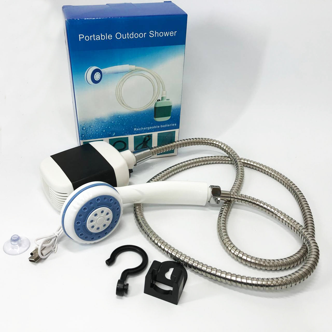 Душ аккумуляторный туристический переносной портативный походный мобильный душ Portable Outdoor Shower