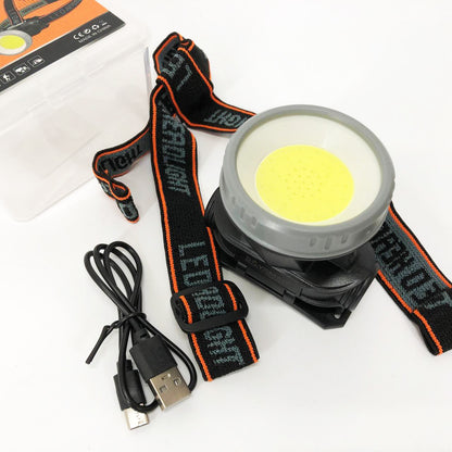 Фонарь налобный YM-308/208-COB(white+red), фонарик военный светодиодный налобный фонарик