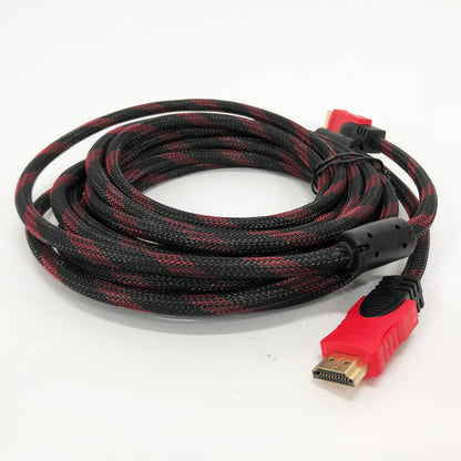 Кабель усиленный 5м переходник адаптер HDMI-HDMI папа-папа аудио видео шнур в обмотке