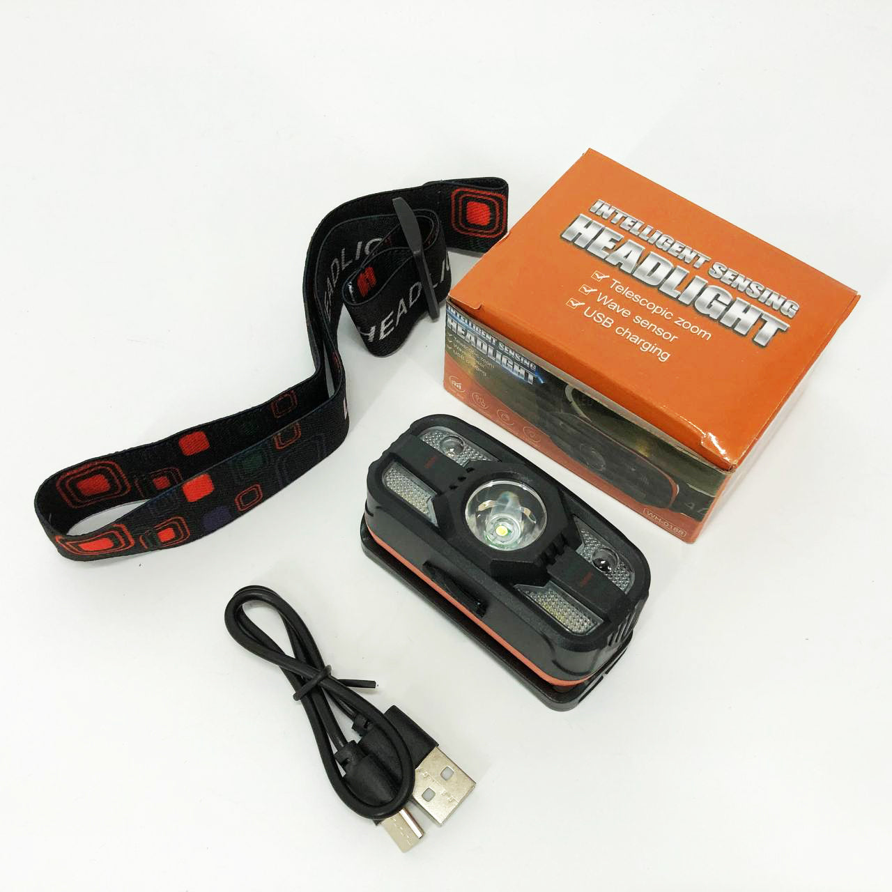 Налобный фонарь WH-0188, XPE+SMD, Налобный фонарь для туризма рыбалки и охоты, Налобная лампа