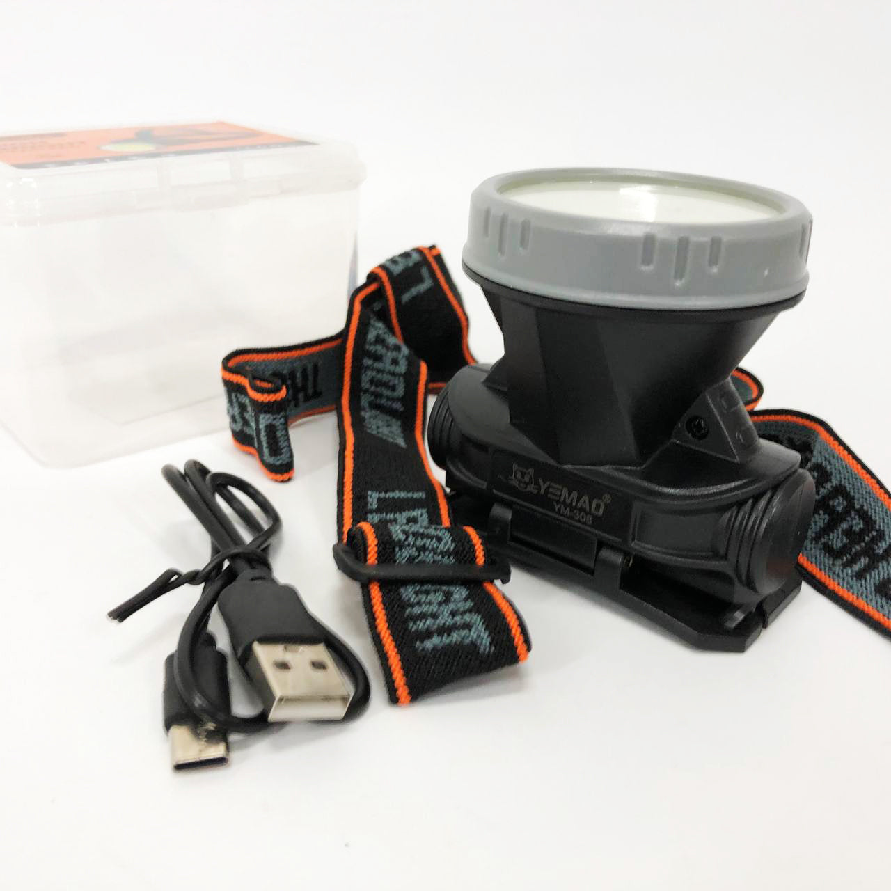 Фонарь налобный YM-308/208-COB(white+red), фонарик военный светодиодный налобный фонарик