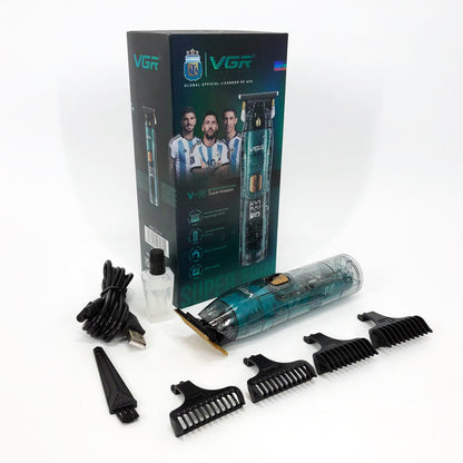 Беспроводная мужская электрическая машинка для стрижки VGR V-961, Триммер аккумуляторный для волос и бороды