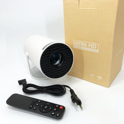 LED Проектор для дома портативный Смарт с WiFi, Bluetooth, Android 11, белый, 1280х720р