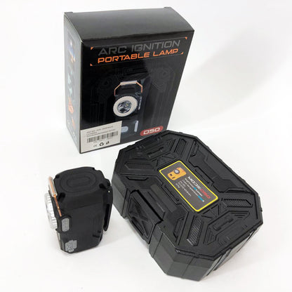 Багатофункціональний армійський ліхтар D50-SMD - індикація заряду, запальничка. Колір: чорний