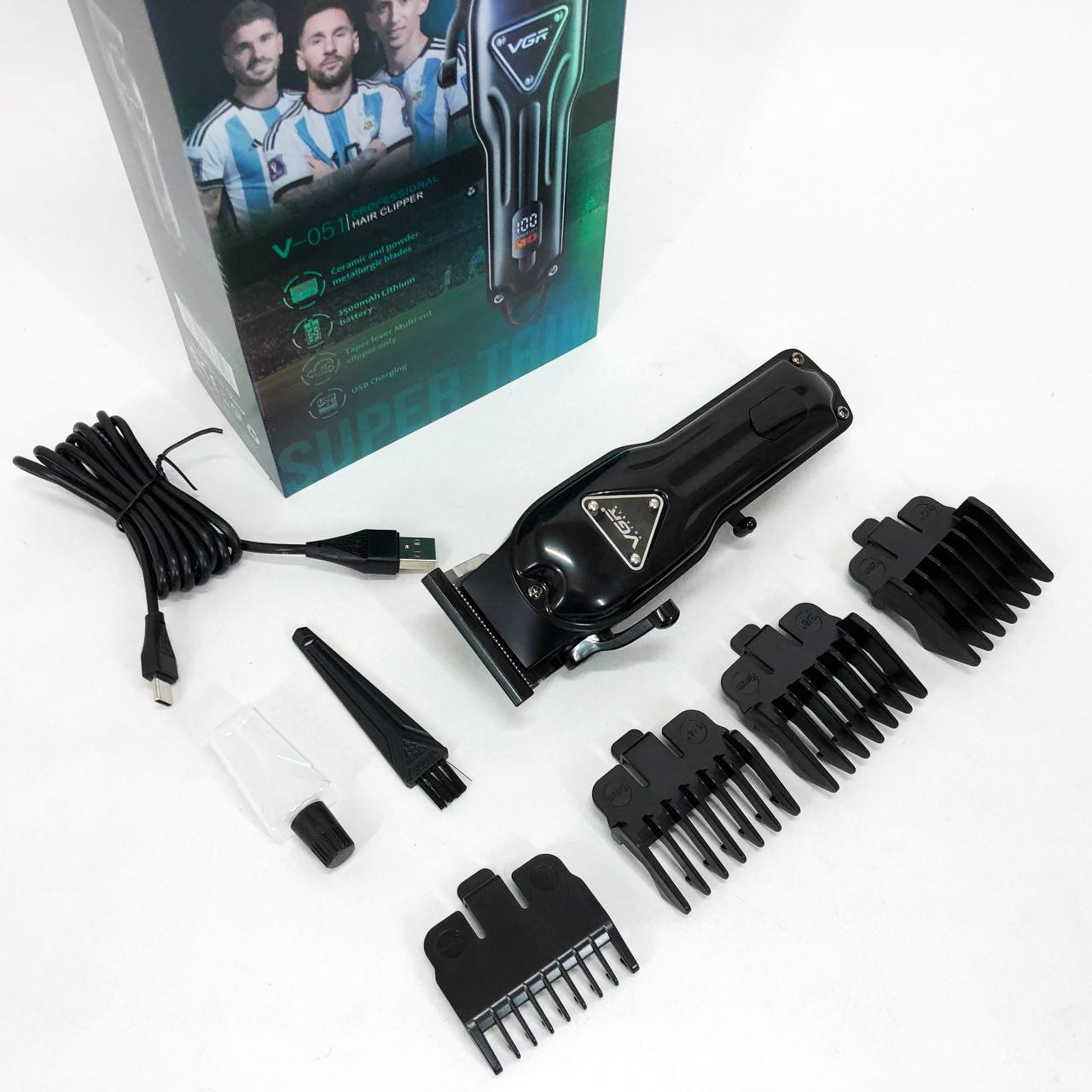 Аккумуляторная машинка для стрижки VGR V-051