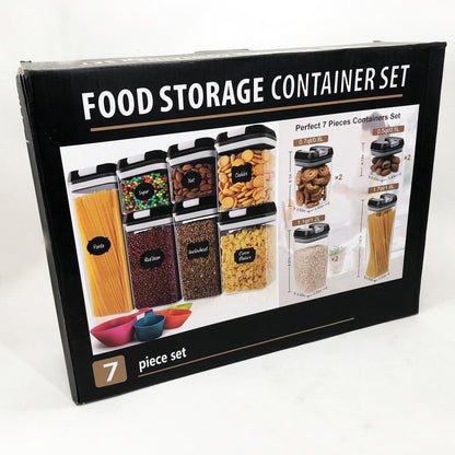 Набор контейнеров для еды FOOD Storage Container Set на защелках с уплотнителем из 7 предметов