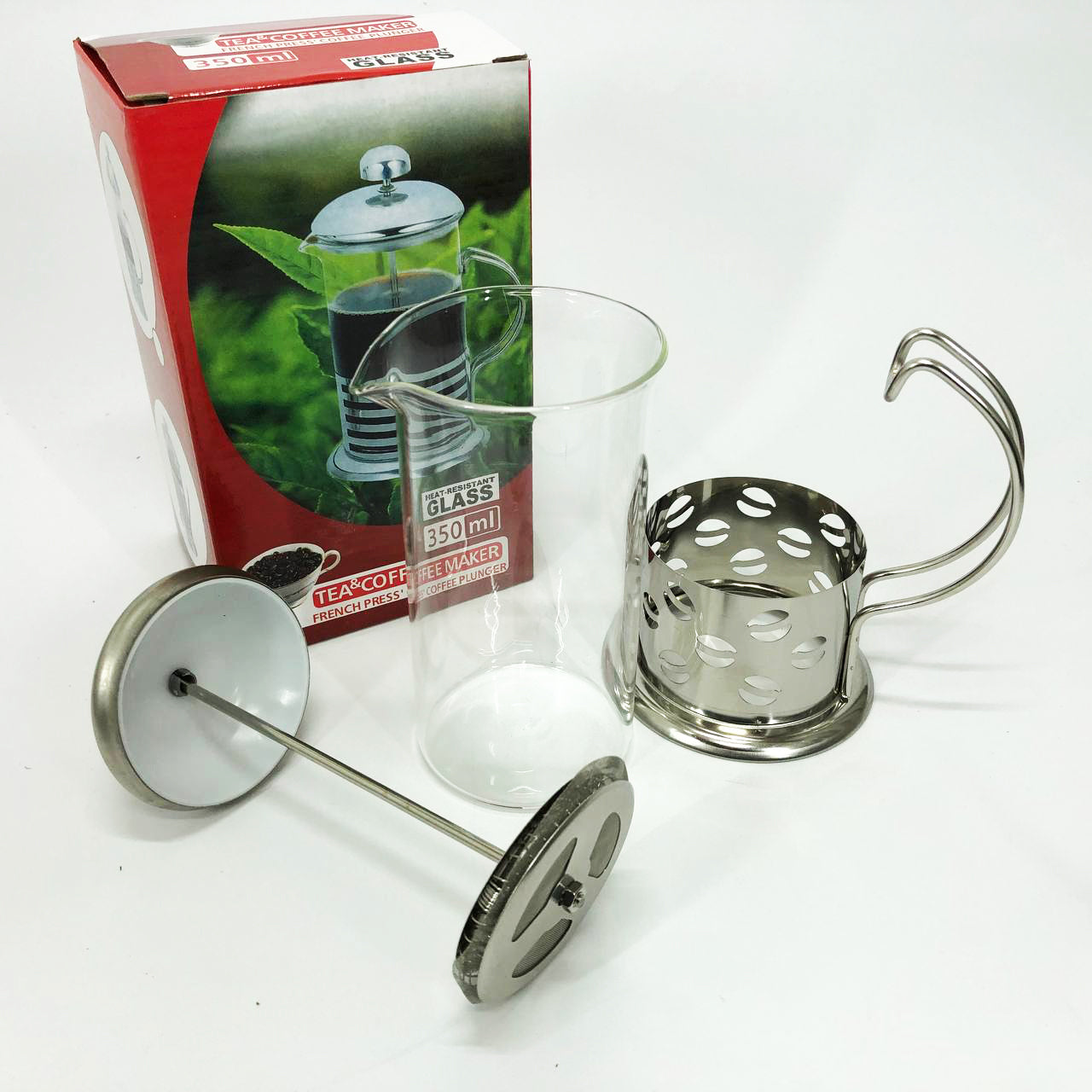 Заварник френч-пресс Unique UN-1151 0.35 л, Колба Френч для чая, Френч-пресс для крепкого кофе