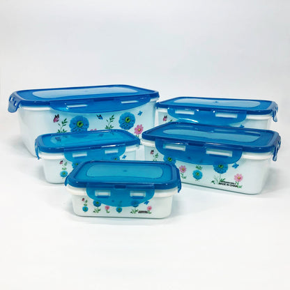 Набор контейнеров UNIQUE UN-1514 5шт. Цвет: голубой