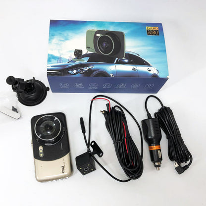 Автомобильный видеорегистратор X600 LCD 4 Angel Lens камеры 1080P Full HD TF