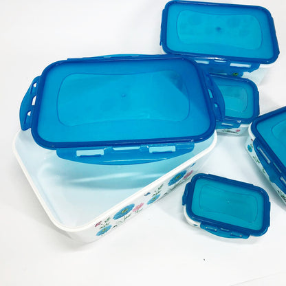 Набор контейнеров UNIQUE UN-1514 5шт. Цвет: голубой