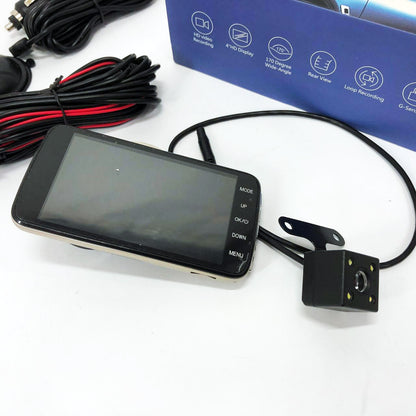 Автомобильный видеорегистратор X600 LCD 4 Angel Lens камеры 1080P Full HD TF