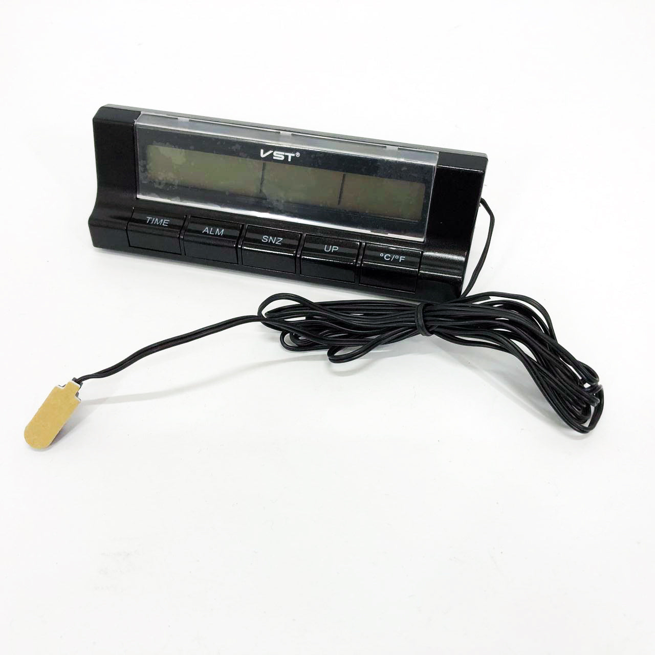 Авточасы с термометром VST-7037