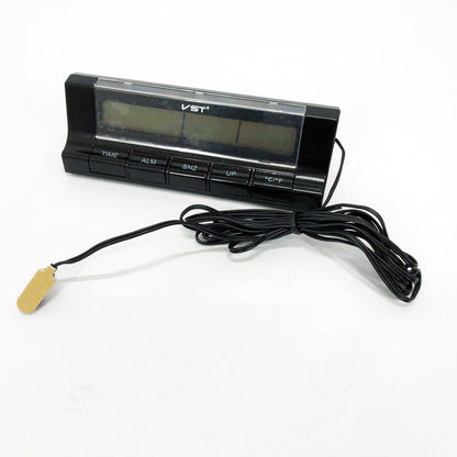 Авточасы с термометром VST-7037