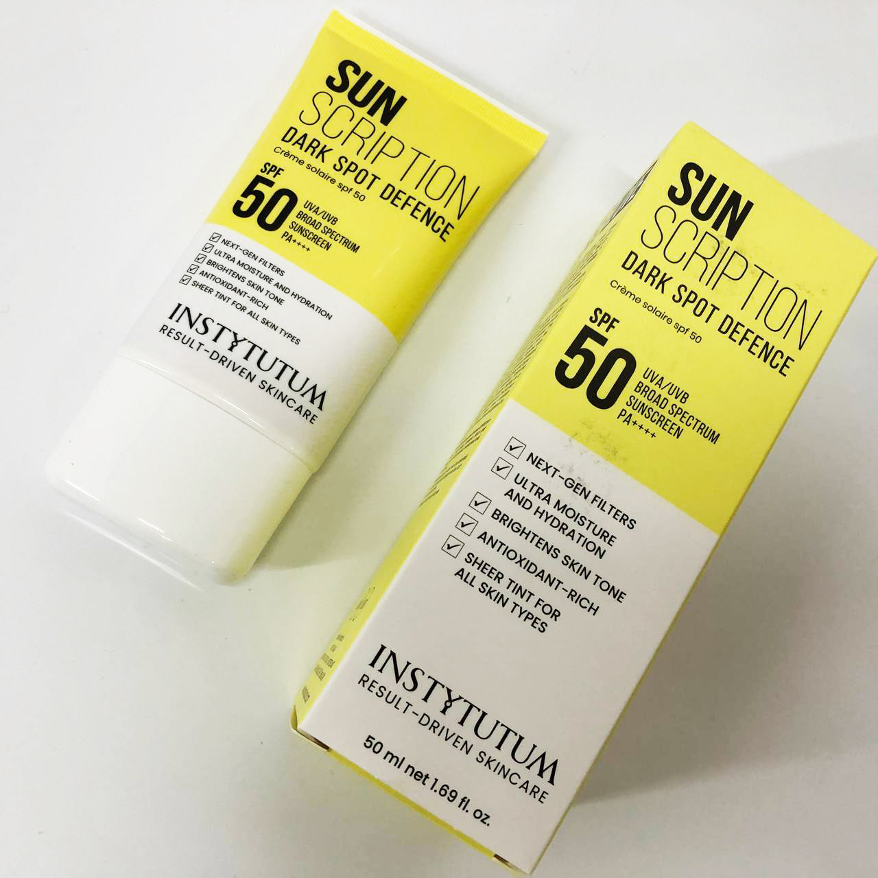 Солнцезащитный крем с осветительным эффектом Instytutum Sunscription Dark Spot Defence SPF 50, 50 мл