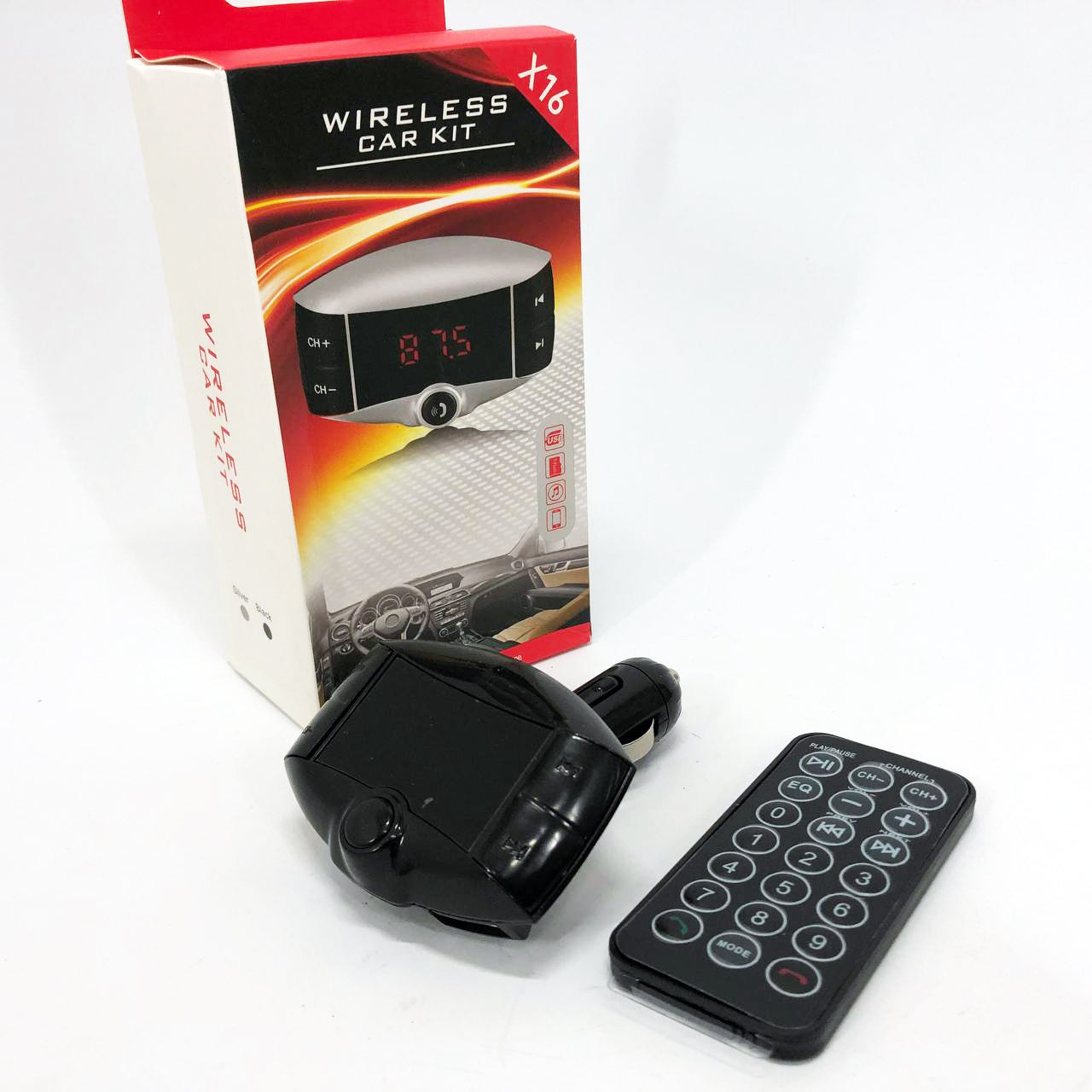 Автомобильный FM модулятор X16 ФМ трансмиттер Bluetooth, Фм трансмиттер стерео, Трансмиттер для музыки