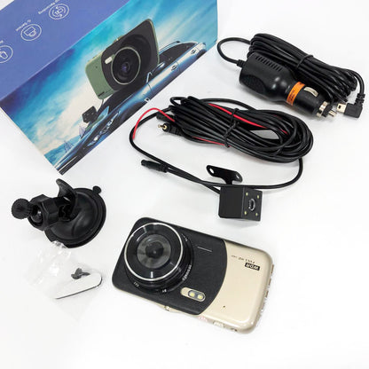 Автомобильный видеорегистратор X600 LCD 4 Angel Lens камеры 1080P Full HD TF