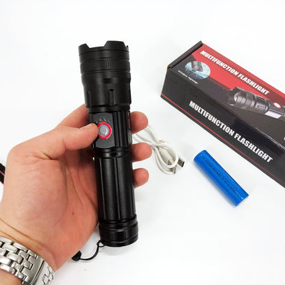 Фонарик карманный светодиодный Police BL-6525-GT100 с ремешком и функцией зума