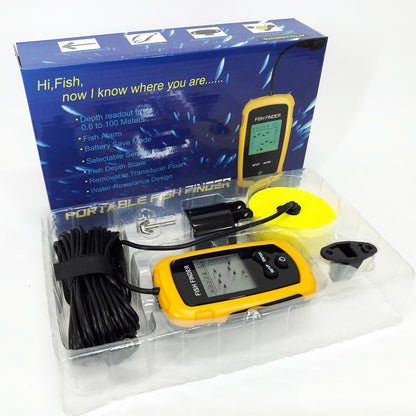 Эхолот портативный Fish Finder до 100м сонар портативный универсальный