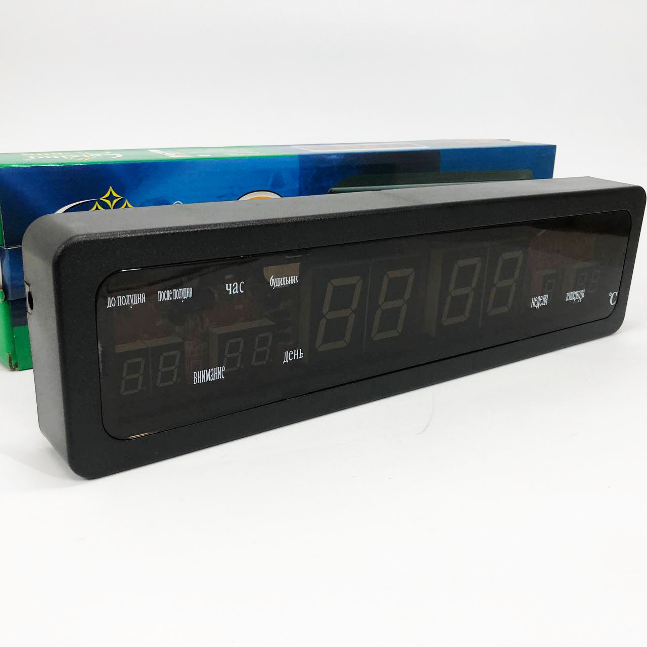 Электронные часы Caixing СХ-808, Цифровые настольные часы квадратные, LED Лед часы настольные