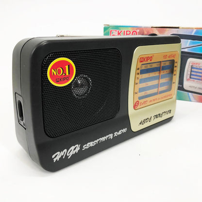 Радиоприёмник KIPO KB-408 AC мощный радио FM c usb питание от батарейки R20 или от сети