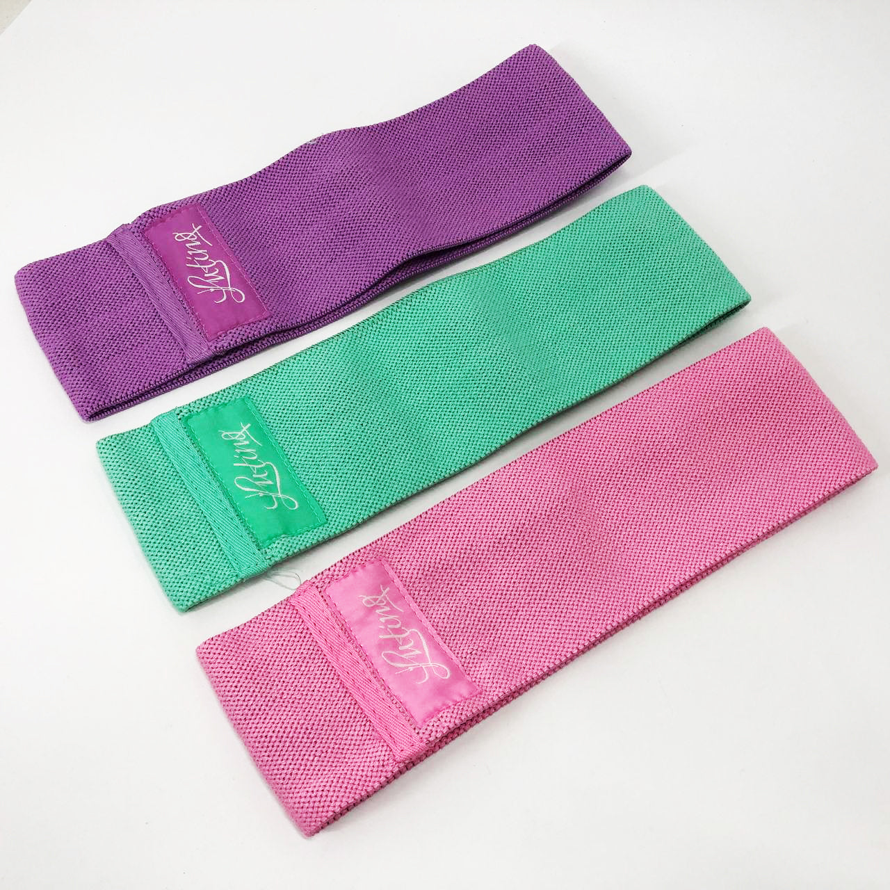 Резинки для фитнеса и спорта WOW LT-003 Набор тканевая лента эспандер 3 шт, Жгут эспандер для занятия