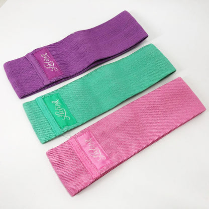 Резинки для фитнеса и спорта WOW LT-003 Набор тканевая лента эспандер 3 шт, Жгут эспандер для занятия