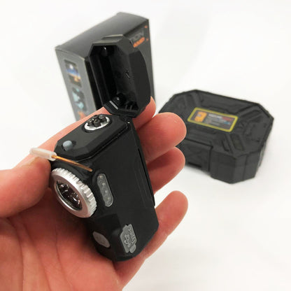 Багатофункціональний армійський ліхтар D50-SMD - індикація заряду, запальничка. Колір: чорний