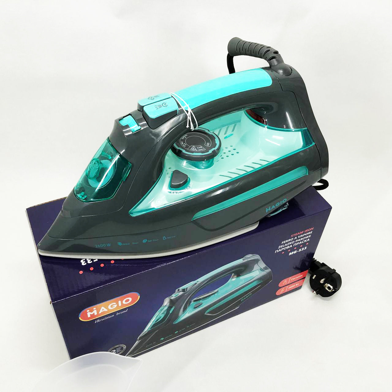 Утюг Magio MG-533, Эффективный паровой утюг для одежды, Паровой утюг для домашнего использования