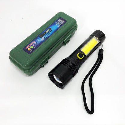 Фонарик BN-537-TG+COB (White+red), Тактичный фонарь ручной, Топ-фонарик, Фонарик полис