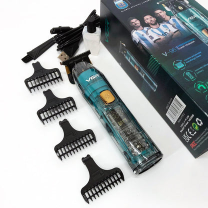 Беспроводная мужская электрическая машинка для стрижки VGR V-961, Триммер аккумуляторный для волос и бороды