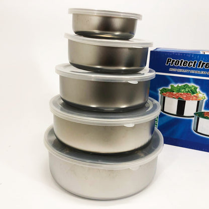 Набор пищевых контейнеров Unique UN-1515 5 шт из нержавеющей стали
