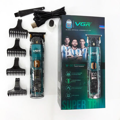 Беспроводная мужская электрическая машинка для стрижки VGR V-961, Триммер аккумуляторный для волос и бороды